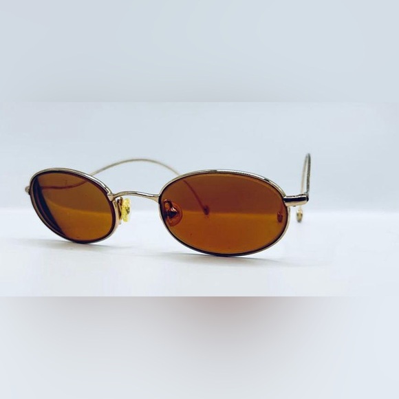 Vintage Cynthia Rowley CR1040 Gold Oval Sunglasses Frames Only